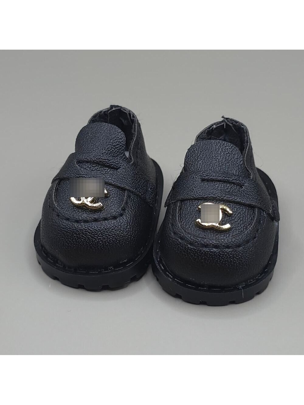 Labubu Clothes Accessories - Black Designer Shoes